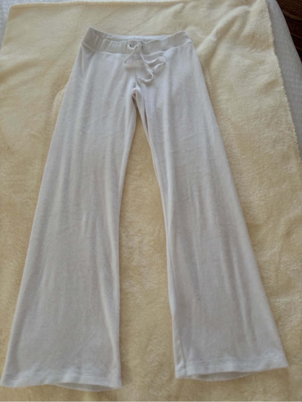 Juicy Couture White Drawstring Lounge Pants XS